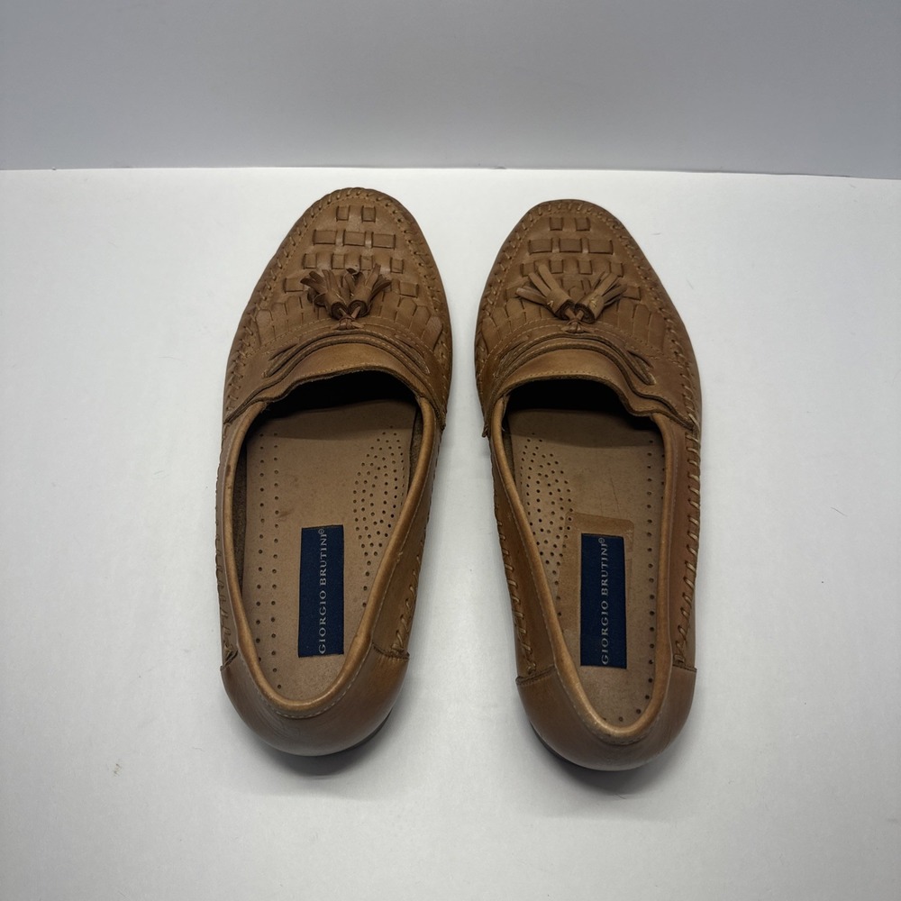 Giorgio Brutini Men's Basket Weave Loafers Size 10 1/2